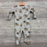Waffle Knit Sleeper Elephants 6M