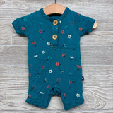 Bamboo Romper Flowers 0-3M