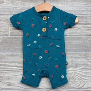 Bamboo Romper Flowers 0-3M