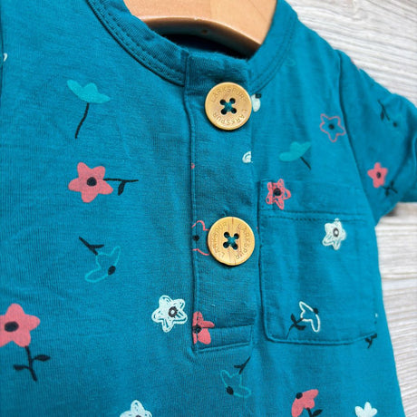 Bamboo Romper Flowers 0-3M