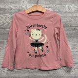LS Shirt Purrr-fectly On Pointe 3T