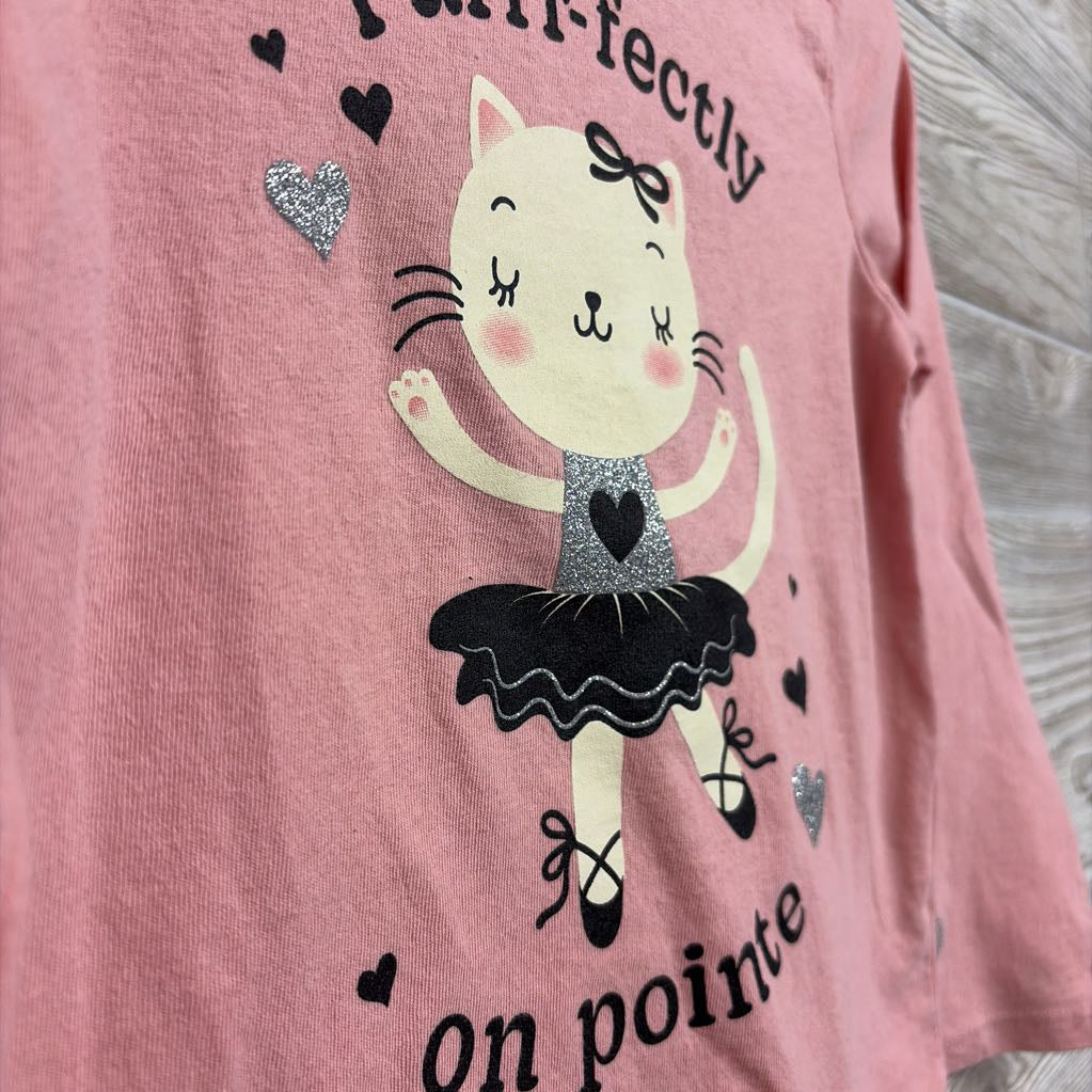 LS Shirt Purrr-fectly On Pointe 3T