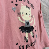 LS Shirt Purrr-fectly On Pointe 3T