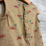 Tank Henley Shorty Romper Suns Palm Trees 18M