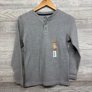 NEW LS Waffle Knit Henley Shirt 10-12