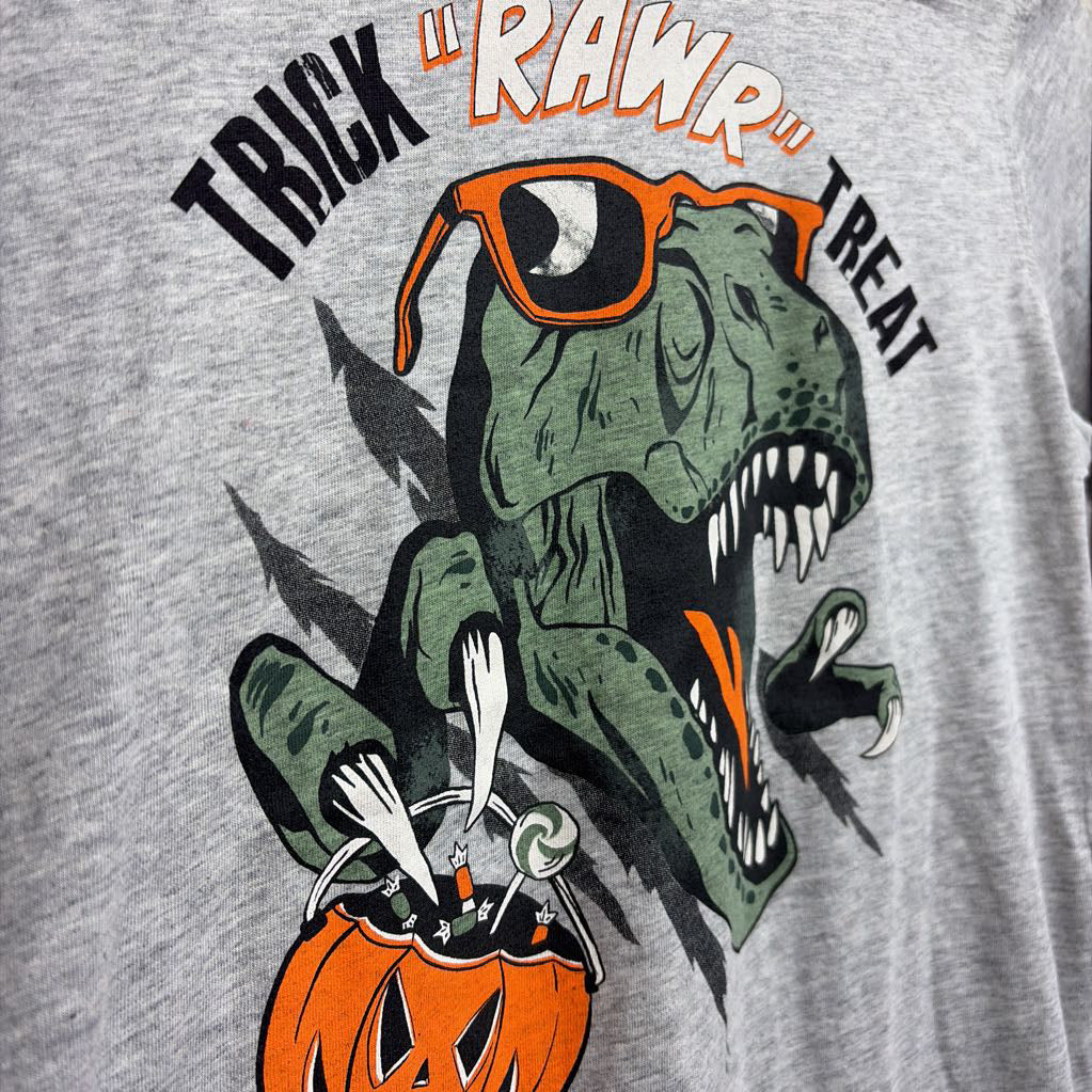 NEW LS Shirt Trick Rawr Treat Dinosaur 12