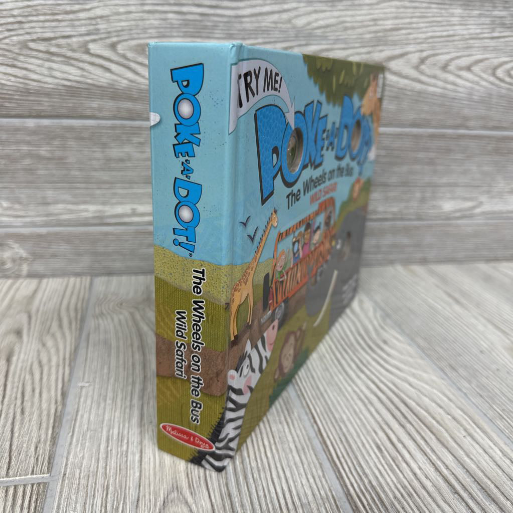 Poke-A-Dot The Wheels On The Bus Wild Safari Board Book