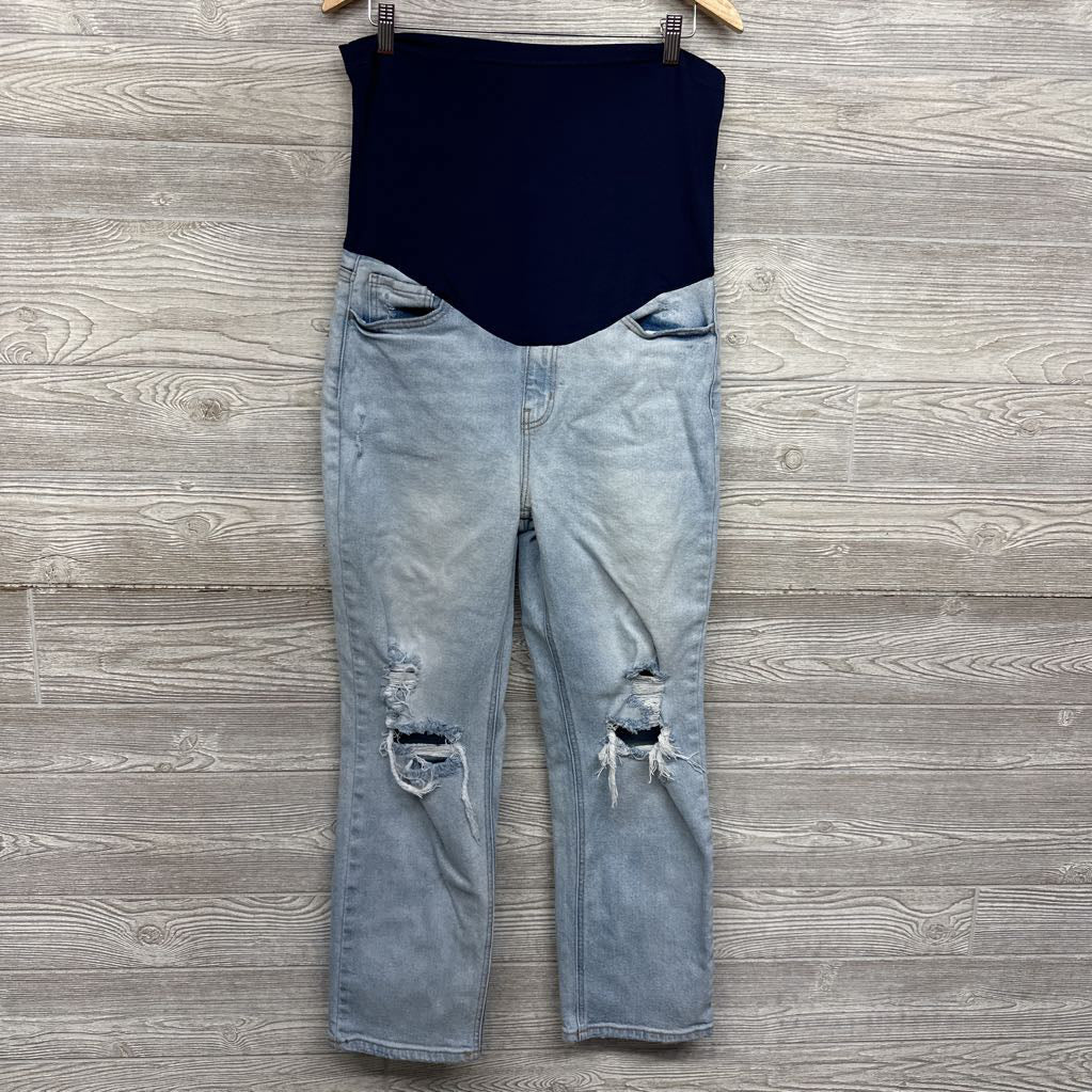 Full Panel Jeans Ripped Knees Large
