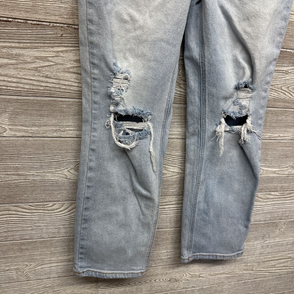 Full Panel Jeans Ripped Knees Large