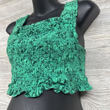 Smocked Tank Top & High Waist Skirt Flowers Large