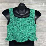 Smocked Tank Top & High Waist Skirt Flowers Large