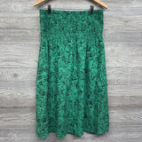 Smocked Tank Top & High Waist Skirt Flowers Large