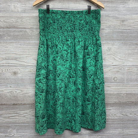 Smocked Tank Top & High Waist Skirt Flowers Large