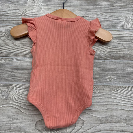 Flutter Sleeve Ribbed Bodysuit 3-6M