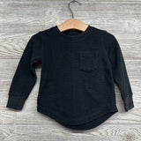 LS Waffle Knit Shirt Chest Pocket 18-24M