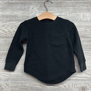 LS Waffle Knit Shirt Chest Pocket 18-24M