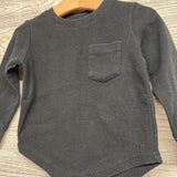 LS Waffle Knit Shirt Chest Pocket 18-24M