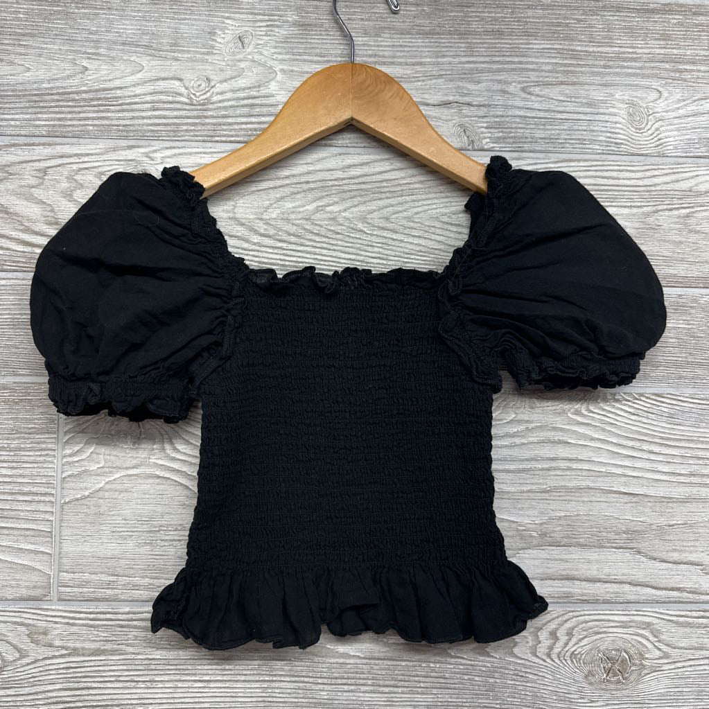 Smocked Cap Sleeve Shirt 6-6x