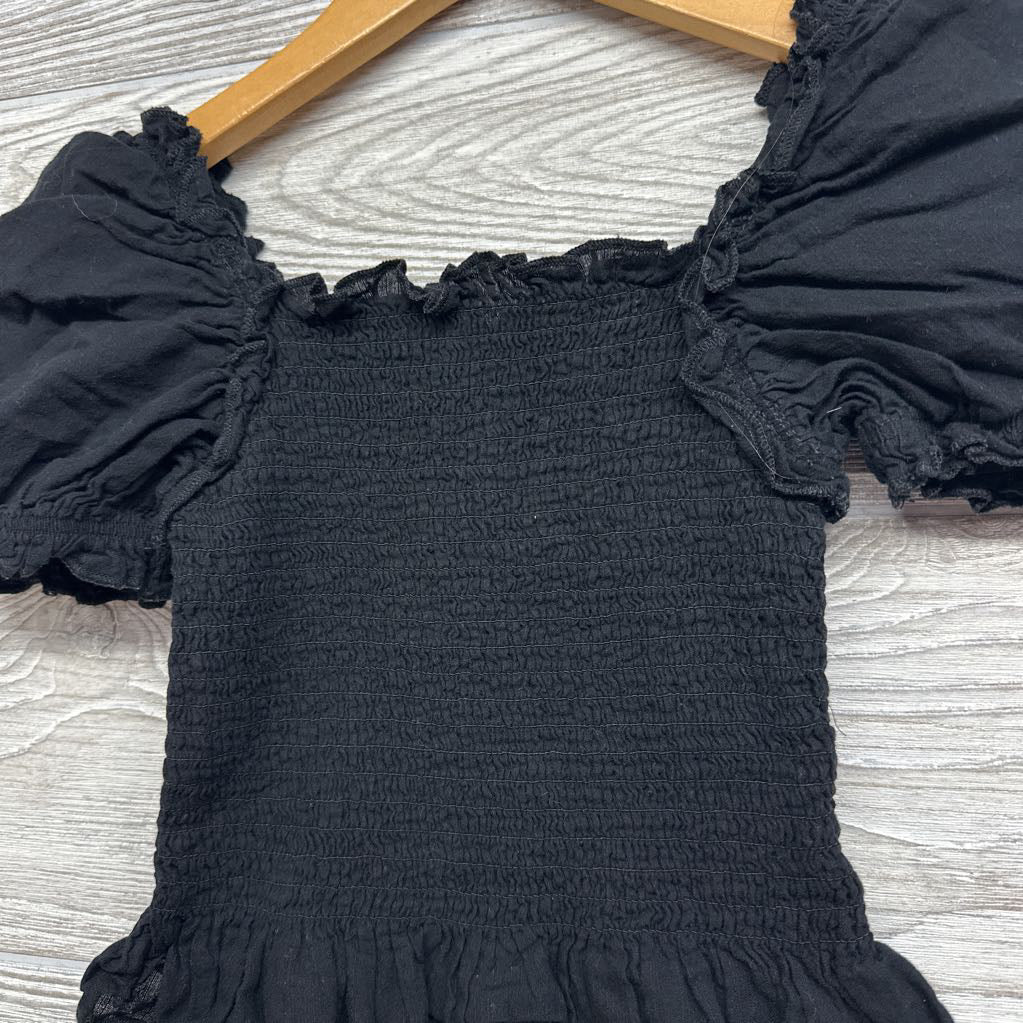Smocked Cap Sleeve Shirt 6-6x