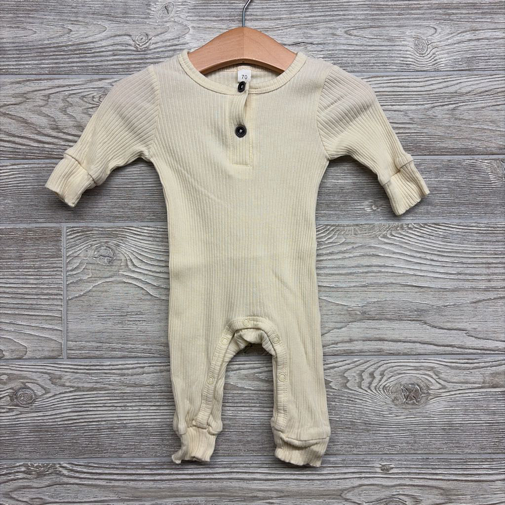 Ribbed Henley Outfit 0-3M