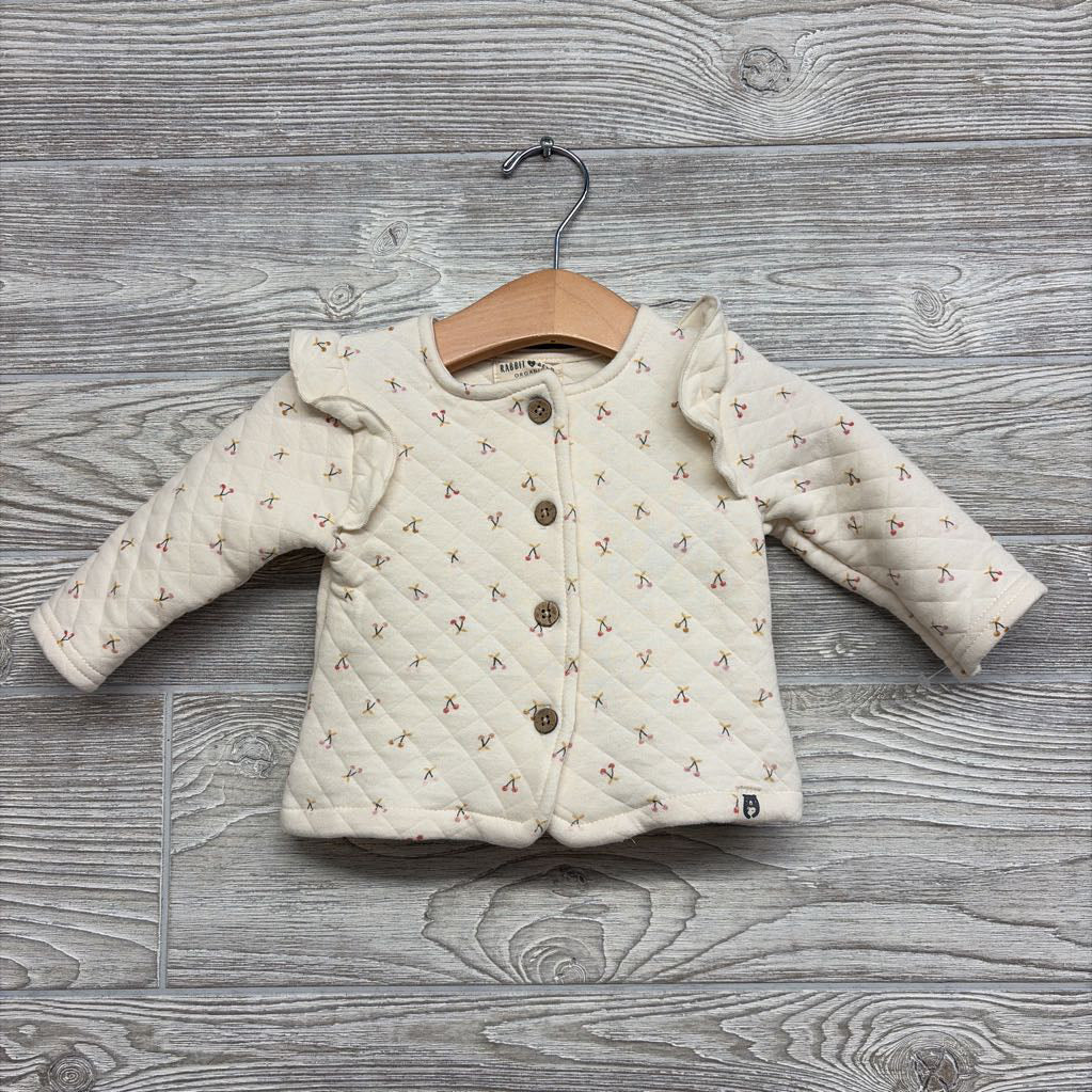 Quilted Jacket Cherries 3-6M