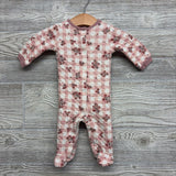 Organic Snap Up Quilted Outfit Flowers 0-3M