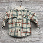 Plaid Button Up Shirt W/ Hood 6M