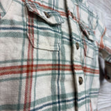 Plaid Button Up Shirt W/ Hood 6M