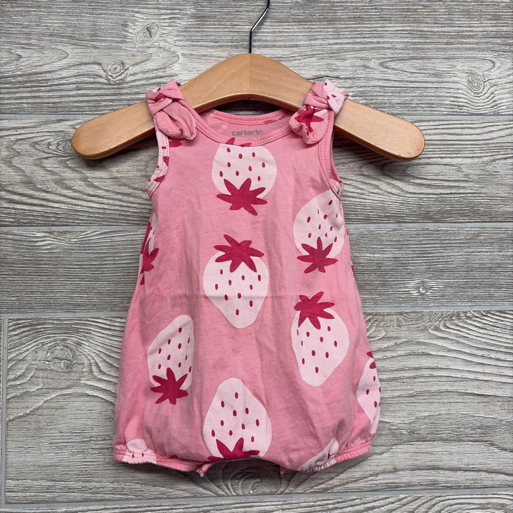 Romper Strawberries NB