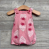 Romper Strawberries NB
