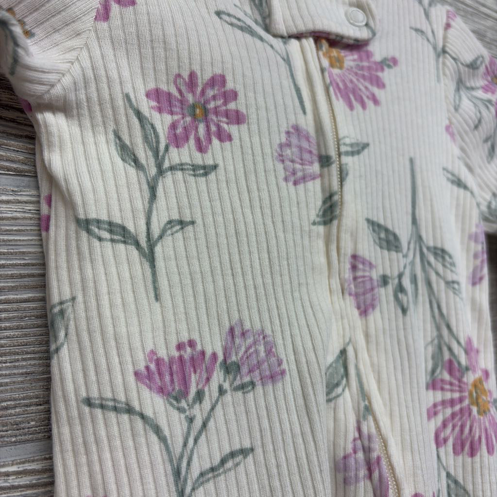 Ribbed Sleeper Flowers NB