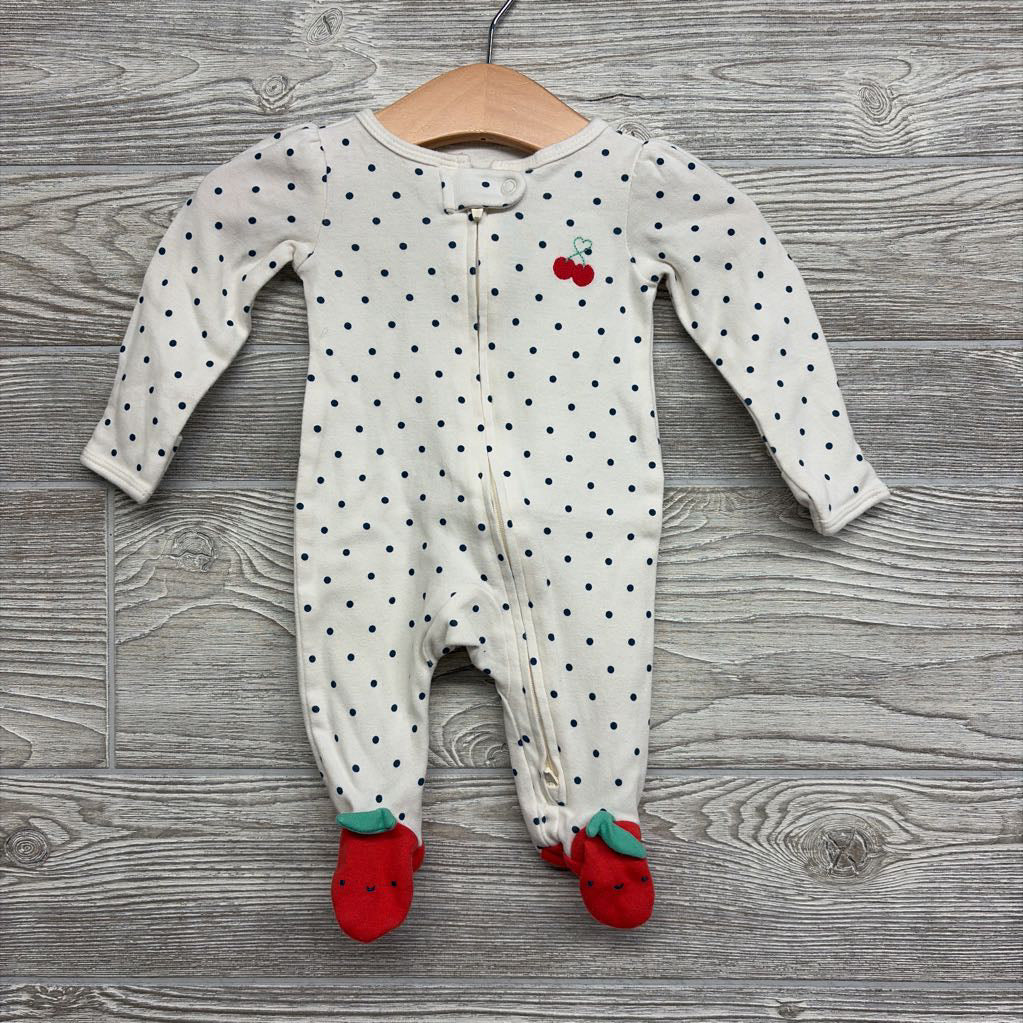 Sleeper Polka Dot Cherries NB