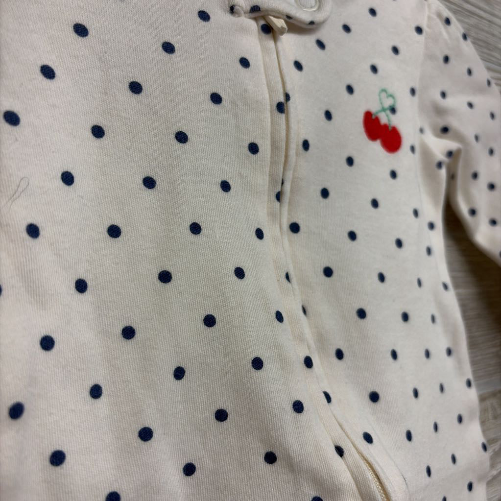 Sleeper Polka Dot Cherries NB