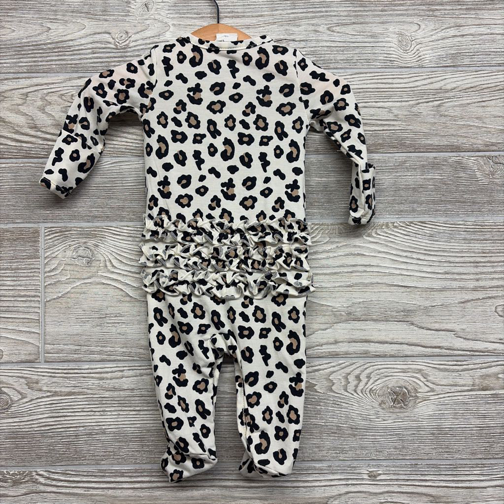 Ruffle Animal Print Outfit & Headwrap NB