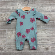 Waffle Knit Outfit Flowers & Ruffles NB
