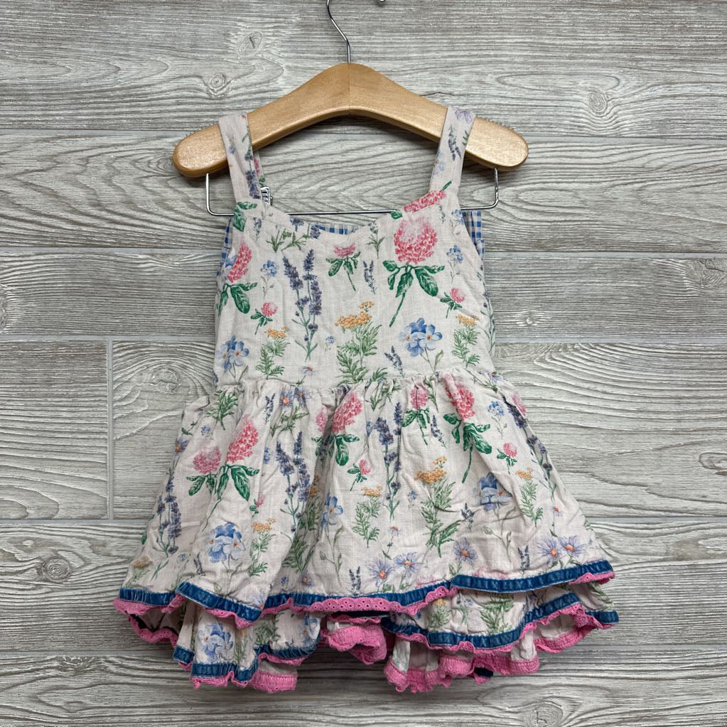 Linen Tank Top Flowers & Shorts Gingham 6