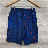 Woven Drawstring Shorts Paint Splatter 14-16