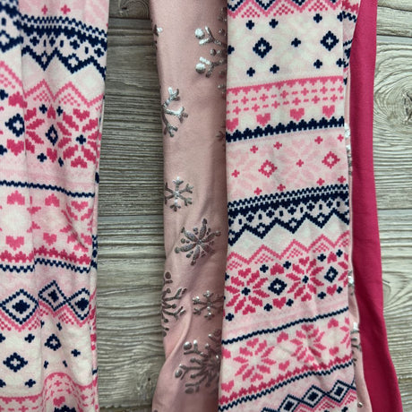 NEW 3 Pk Pants Leggings Printed 6X