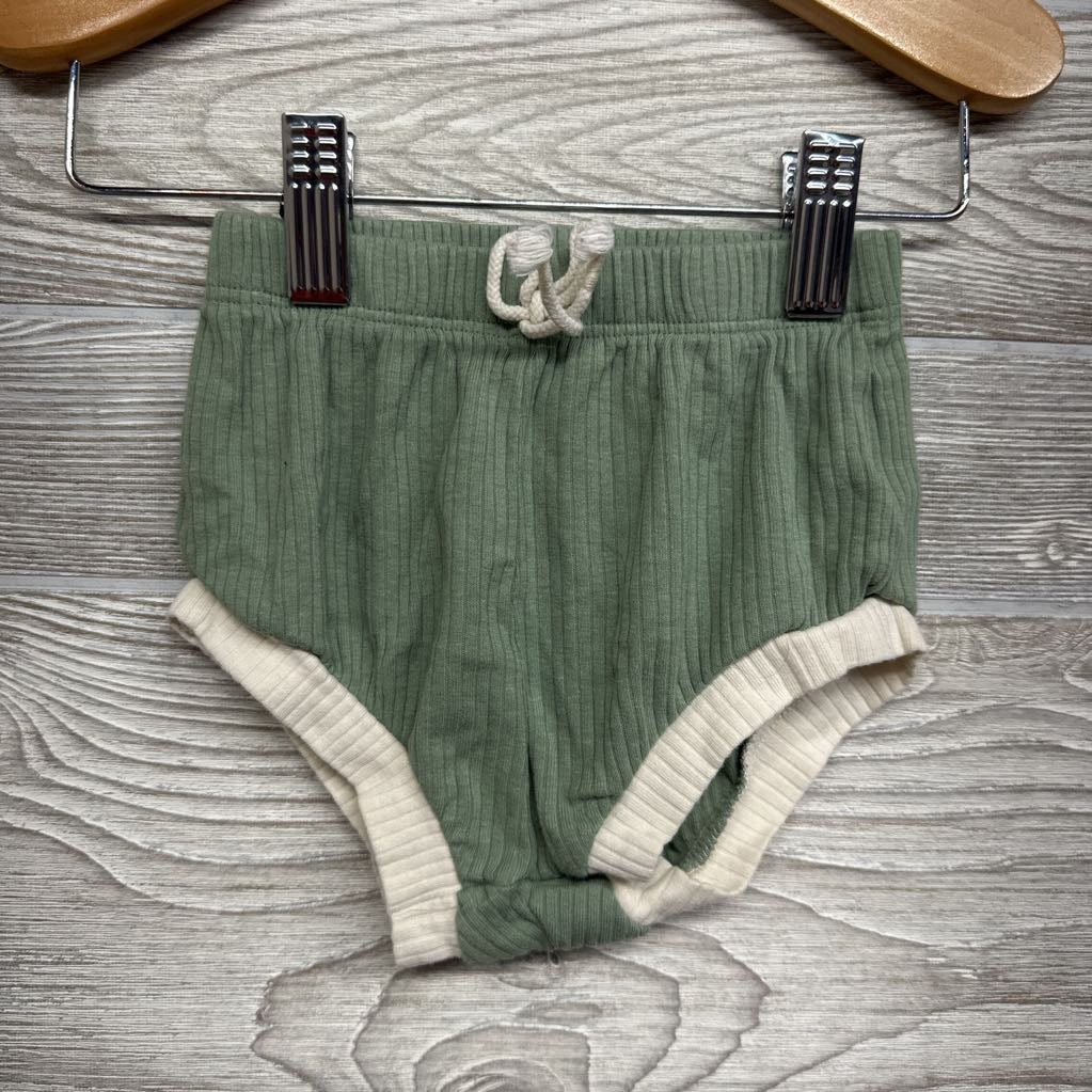 Ribbed Shirt & Bummies 6-9M