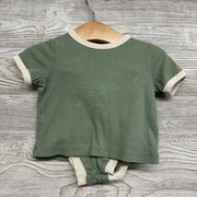 Ribbed Shirt & Bummies 6-9M