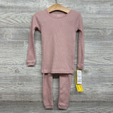 NEW 2 Pc LS Waffle Knit PJs 3T