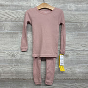 NEW 2 Pc LS Waffle Knit PJs 3T