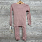 NEW 2 Pc LS Waffle Knit PJs 3T