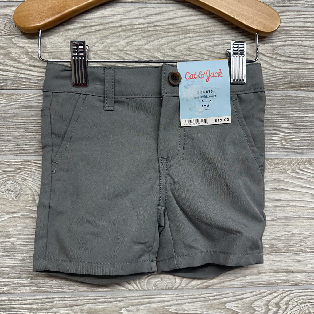 NEW Flat Front Woven Shorts 12M