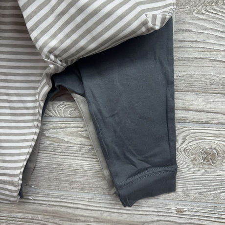 NEW 3 Pk Harem Pants Stripes Solid 6-9M