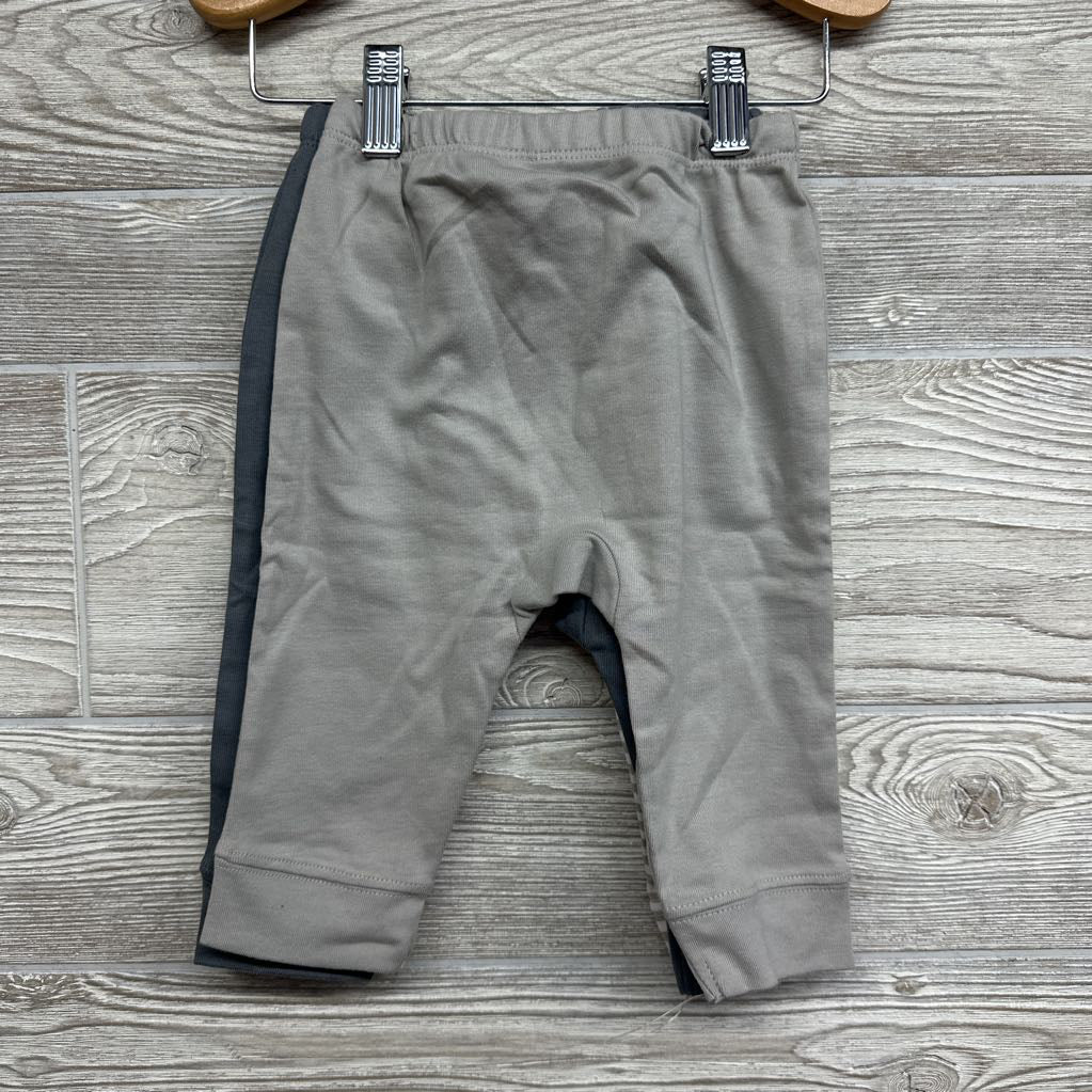 NEW 3 Pk Harem Pants Stripes Solid 6-9M
