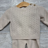 Cable Knit Sweater & Pants 3-6M