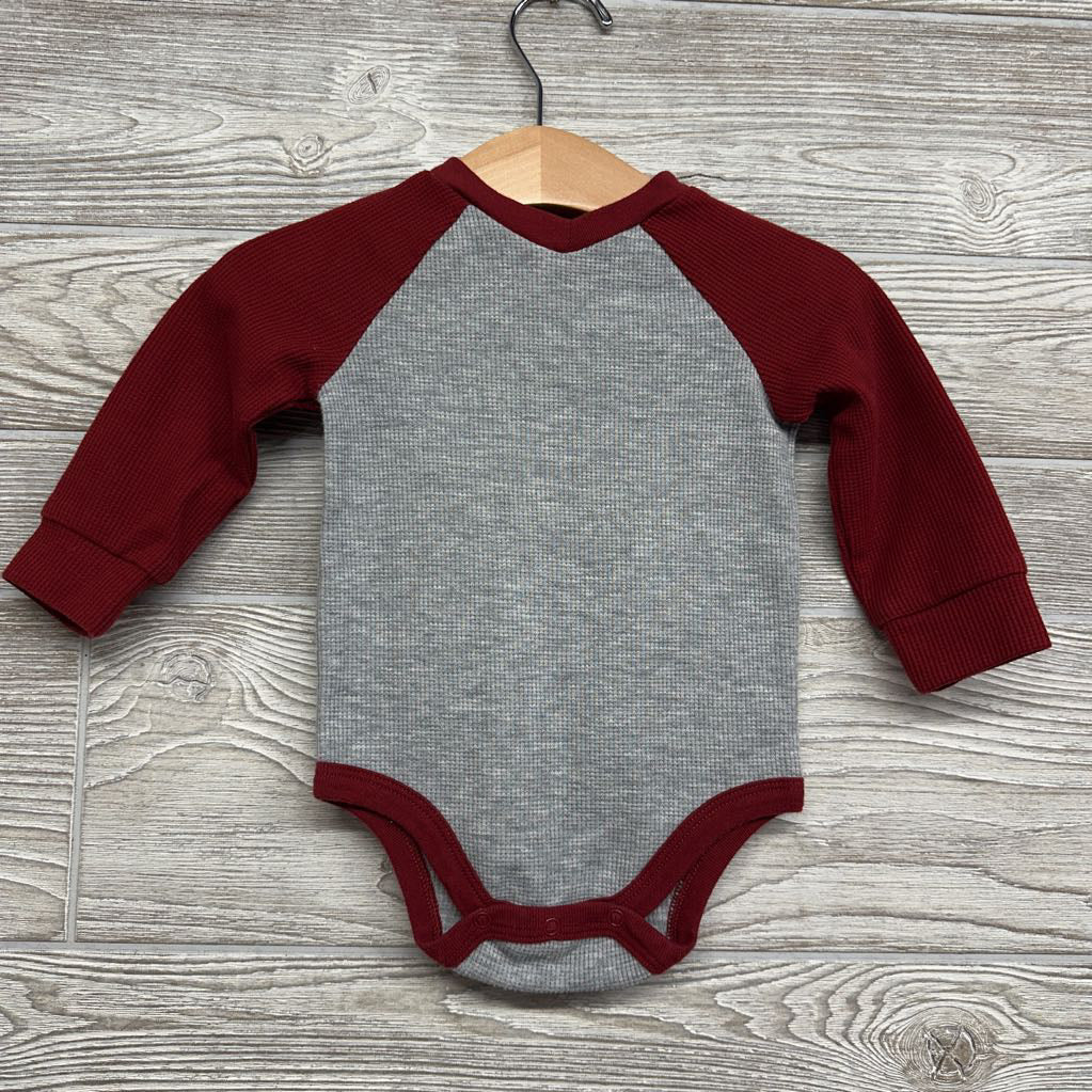 LS V Neck Waffle Knit Bodysuit & Joggers 9M