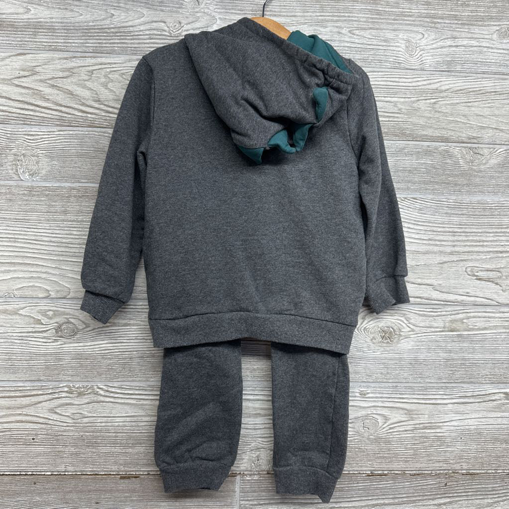Hoodie Dinosaur & French Terry Drawstring Joggers 4T