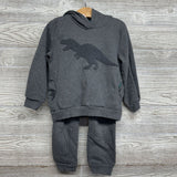 Hoodie Dinosaur & French Terry Drawstring Joggers 4T